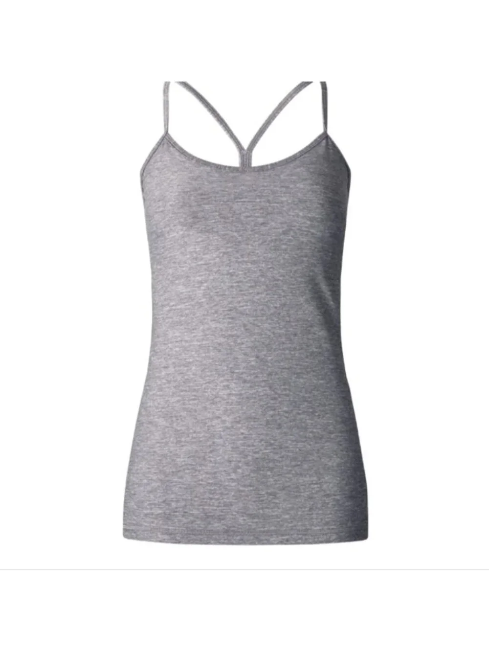 Lululemon Power Y Tank Heathered Slate